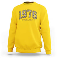 1976 Retro Birthday Sweatshirt 50 Year Old Leopard 50th Birthday Gifts For Women