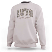 1976 Retro Birthday Sweatshirt 50 Year Old Leopard 50th Birthday Gifts For Women