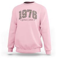 1976 Retro Birthday Sweatshirt 50 Year Old Leopard 50th Birthday Gifts For Women