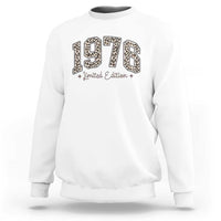 1976 Retro Birthday Sweatshirt 50 Year Old Leopard 50th Birthday Gifts For Women