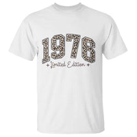 1976 Retro Birthday T Shirt 50 Year Old Leopard 50th Birthday Gifts For Women