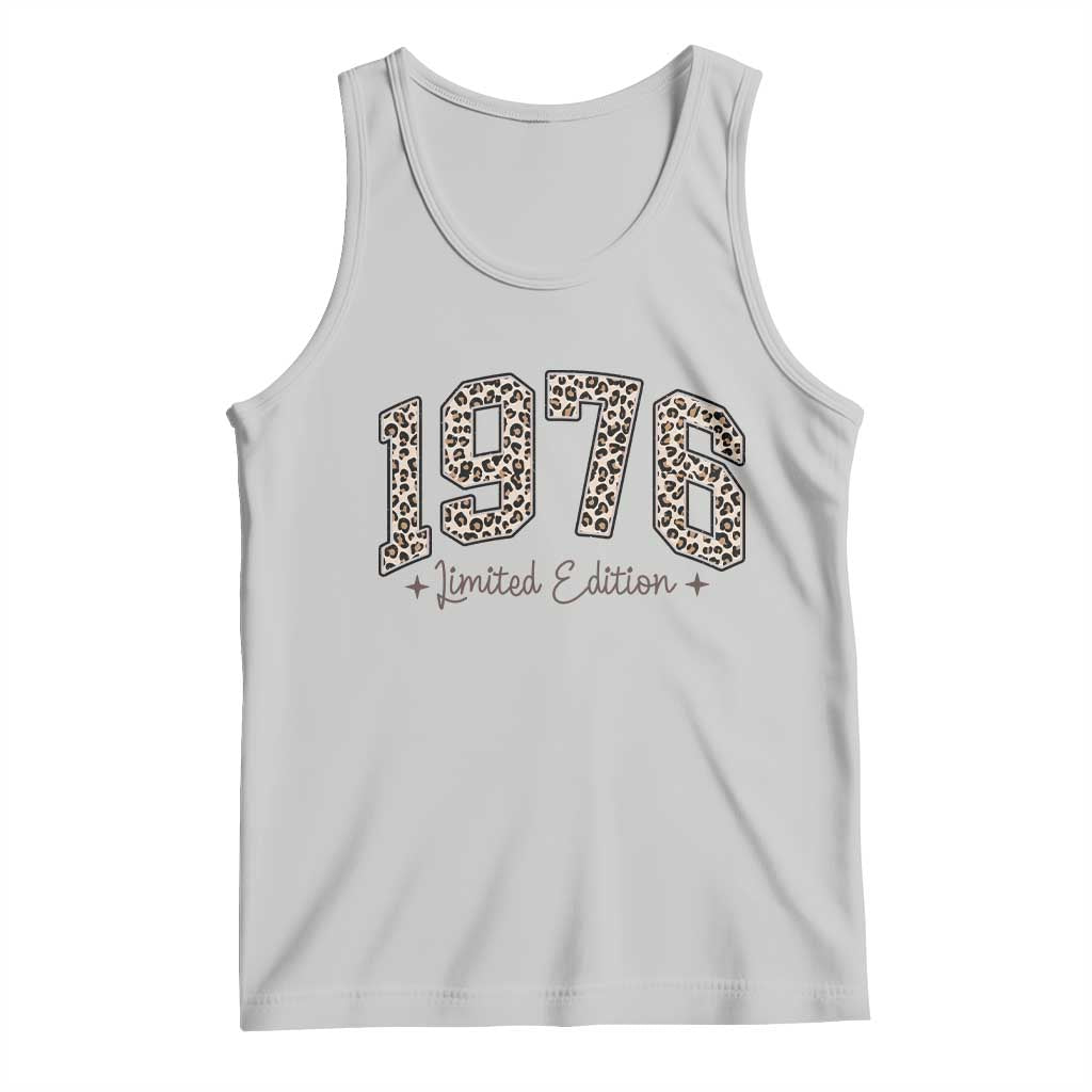 1976 Retro Birthday Tank Top 50 Year Old Leopard 50th Birthday Gifts For Women