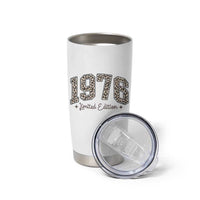 1976 Retro Birthday Tumbler Cup 50 Year Old Leopard 50th Birthday Gifts For Women