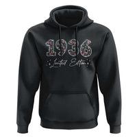 90th Birthday Hoodie Floral 1936 90 Year Old Birthday Gifts For Women