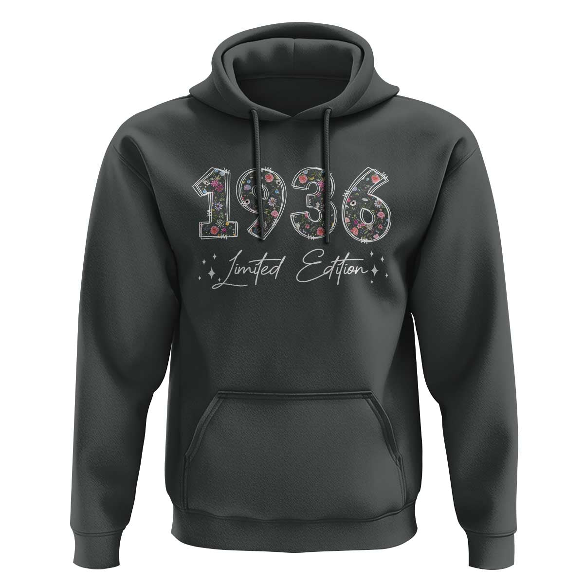 90th Birthday Hoodie Floral 1936 90 Year Old Birthday Gifts For Women