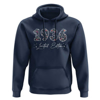 90th Birthday Hoodie Floral 1936 90 Year Old Birthday Gifts For Women