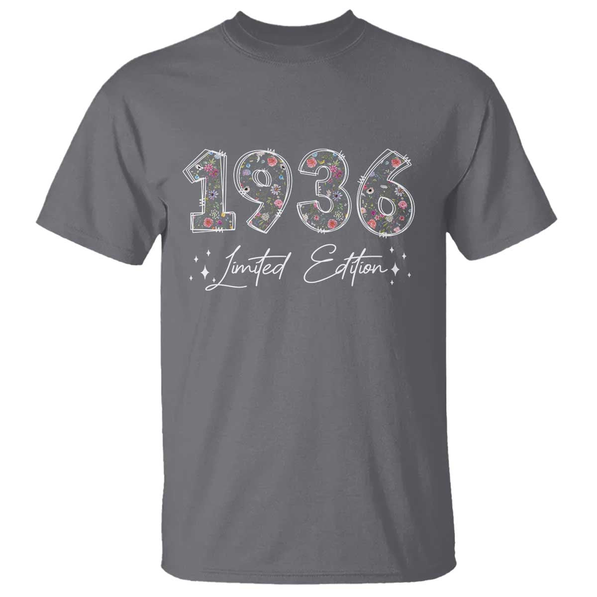 90th Birthday T Shirt Floral 1936 90 Year Old Birthday Gifts For Women