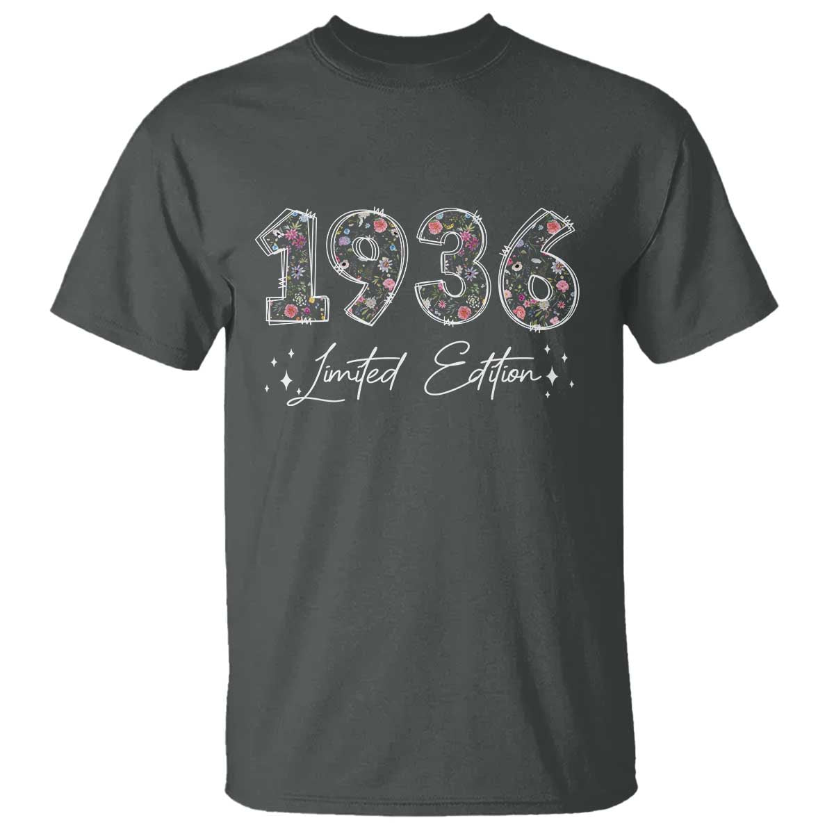 90th Birthday T Shirt Floral 1936 90 Year Old Birthday Gifts For Women