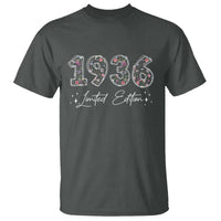 90th Birthday T Shirt Floral 1936 90 Year Old Birthday Gifts For Women
