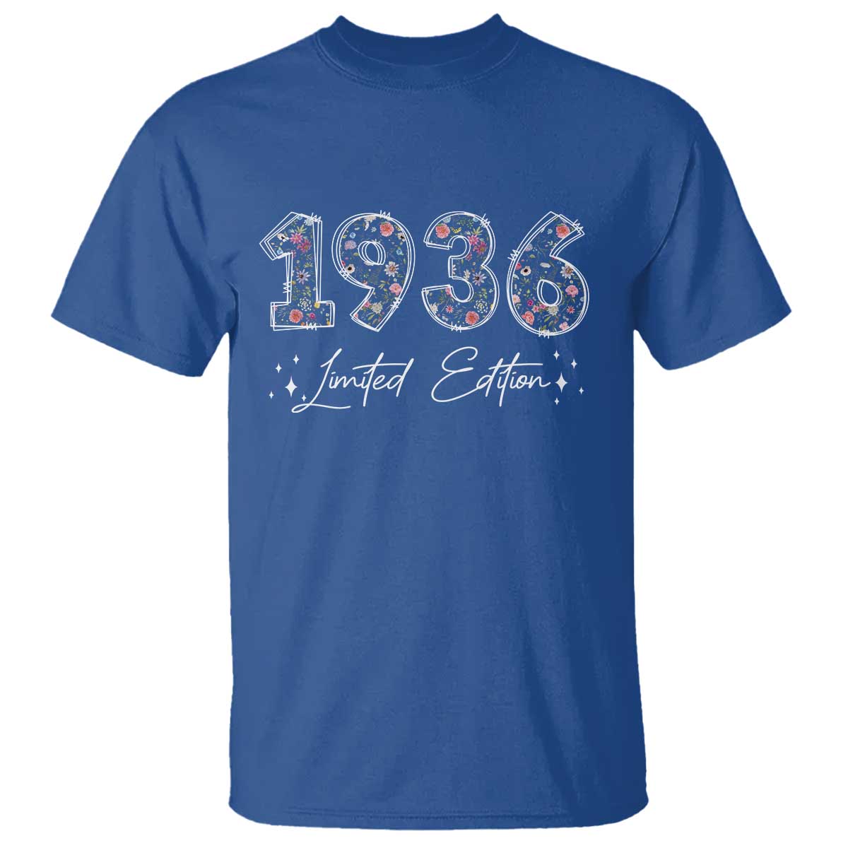 90th Birthday T Shirt Floral 1936 90 Year Old Birthday Gifts For Women