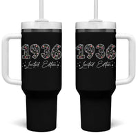 90th Birthday Tumbler With Handle Floral 1936 90 Year Old Birthday Gifts For Women