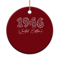 80th Birthday Ceramic Ornament Floral 1946 80 Year Old Birthday Gifts For Women