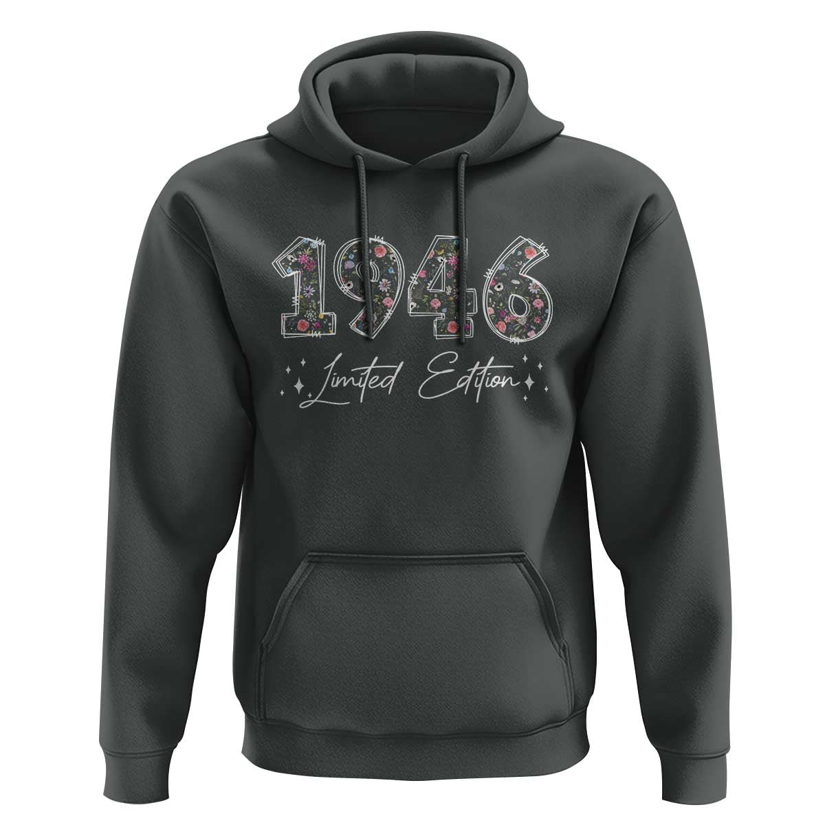 80th Birthday Hoodie Floral 1946 80 Year Old Birthday Gifts For Women