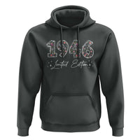80th Birthday Hoodie Floral 1946 80 Year Old Birthday Gifts For Women
