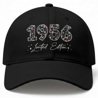 70th Birthday Baseball Cap Floral 1956 70 Year Old Birthday Gifts For Women