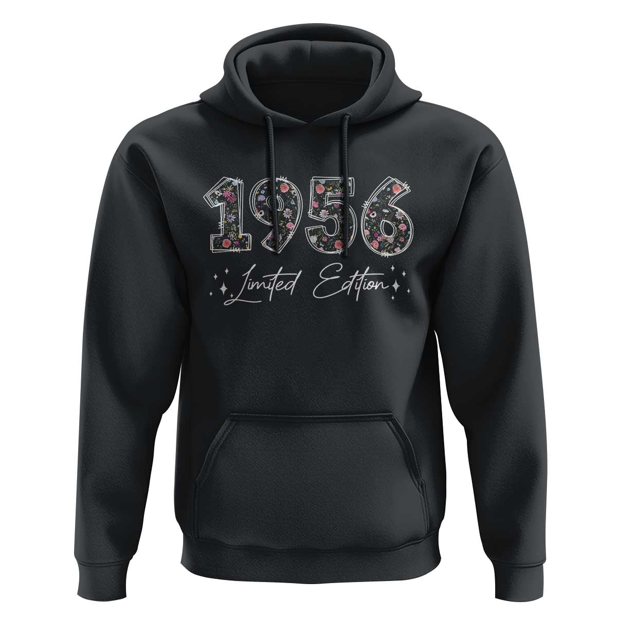 70th Birthday Hoodie Floral 1956 70 Year Old Birthday Gifts For Women
