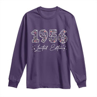 70th Birthday Long Sleeve Shirt Floral 1956 70 Year Old Birthday Gifts For Women