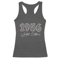70th Birthday Racerback Tank Top Floral 1956 70 Year Old Birthday Gifts For Women