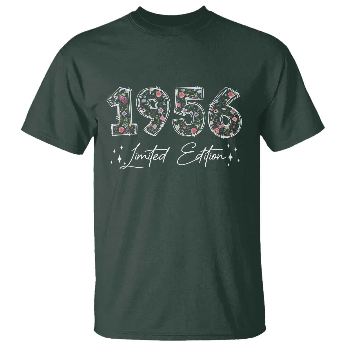 70th Birthday T Shirt Floral 1956 70 Year Old Birthday Gifts For Women
