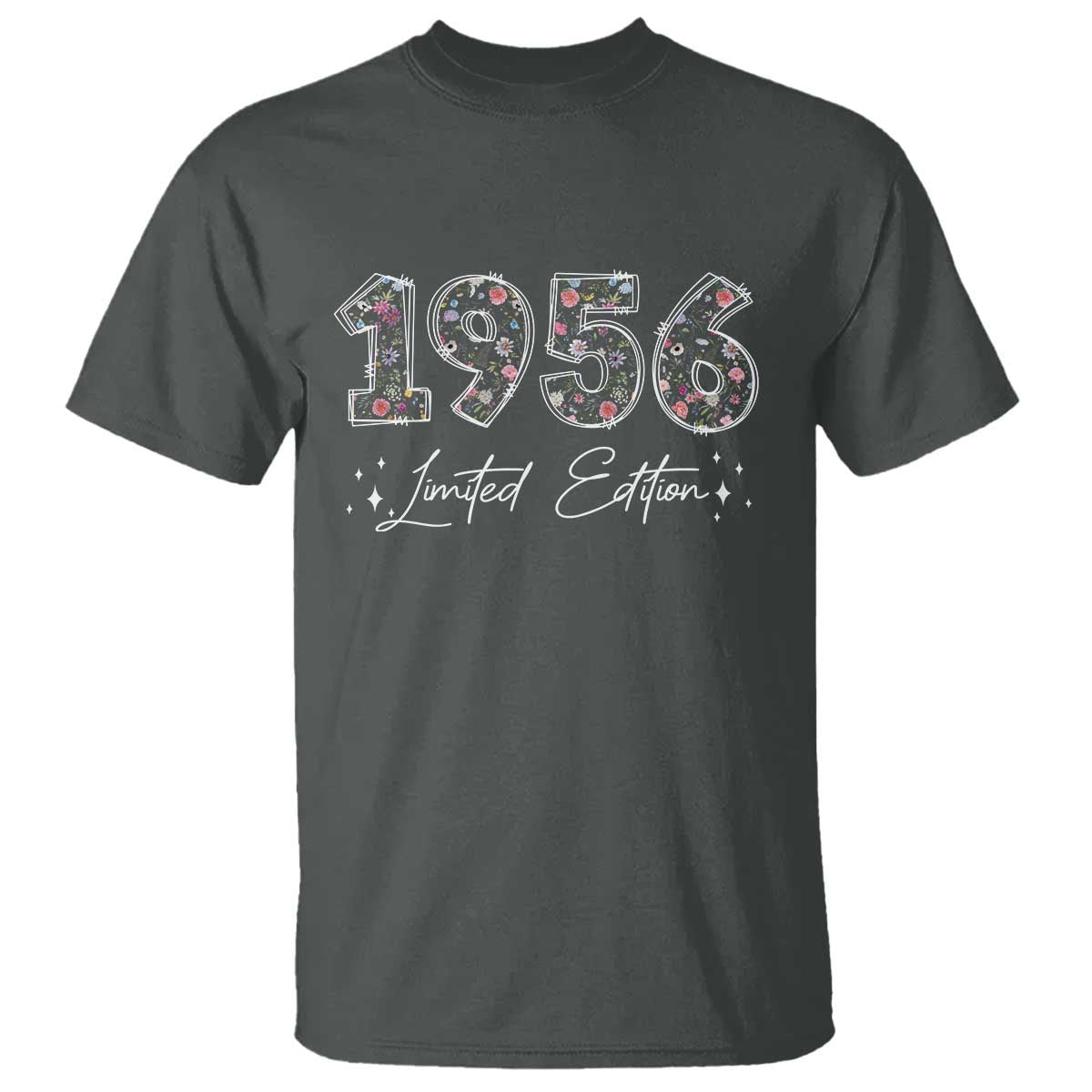 70th Birthday T Shirt Floral 1956 70 Year Old Birthday Gifts For Women