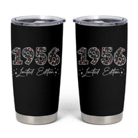 70th Birthday Tumbler Cup Floral 1956 70 Year Old Birthday Gifts For Women