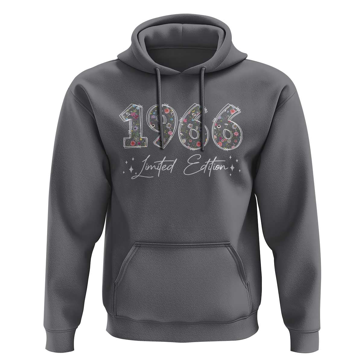 60th Birthday Hoodie Floral 1966 60 Year Old Birthday Gifts For Women