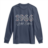 60th Birthday Long Sleeve Shirt Floral 1966 60 Year Old Birthday Gifts For Women
