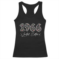 60th Birthday Racerback Tank Top Floral 1966 60 Year Old Birthday Gifts For Women