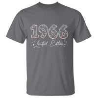 60th Birthday T Shirt Floral 1966 60 Year Old Birthday Gifts For Women