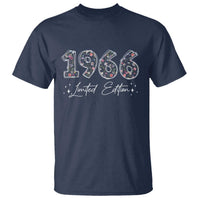 60th Birthday T Shirt Floral 1966 60 Year Old Birthday Gifts For Women