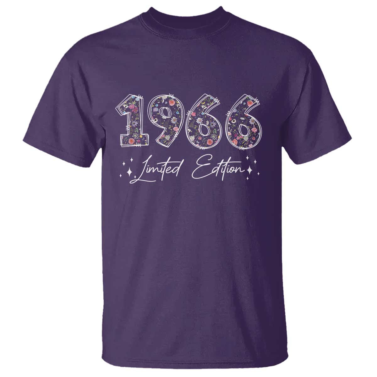 60th Birthday T Shirt Floral 1966 60 Year Old Birthday Gifts For Women