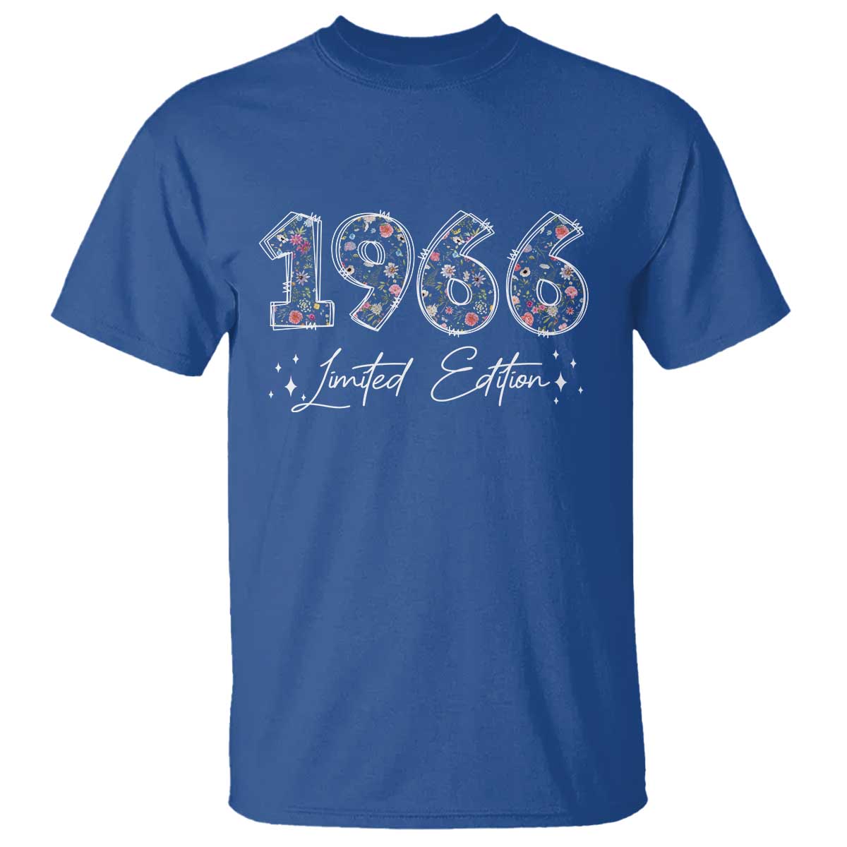 60th Birthday T Shirt Floral 1966 60 Year Old Birthday Gifts For Women