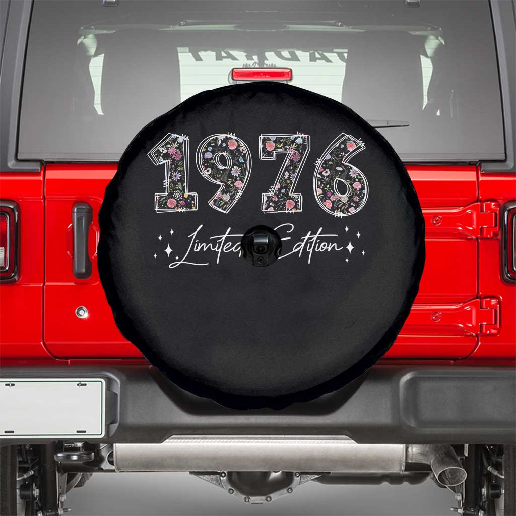 50th Birthday Spare Tire Cover Floral 1976 50 Year Old Birthday Gifts For Women