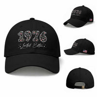 50th Birthday Baseball Cap Floral 1976 50 Year Old Birthday Gifts For Women