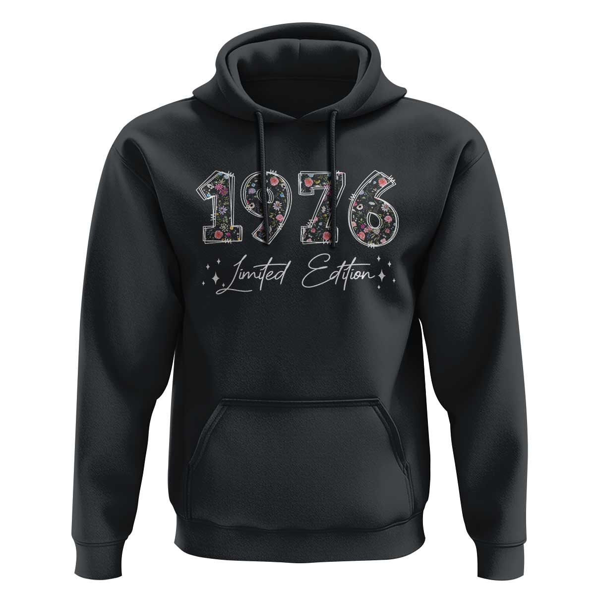 50th Birthday Hoodie Floral 1976 50 Year Old Birthday Gifts For Women