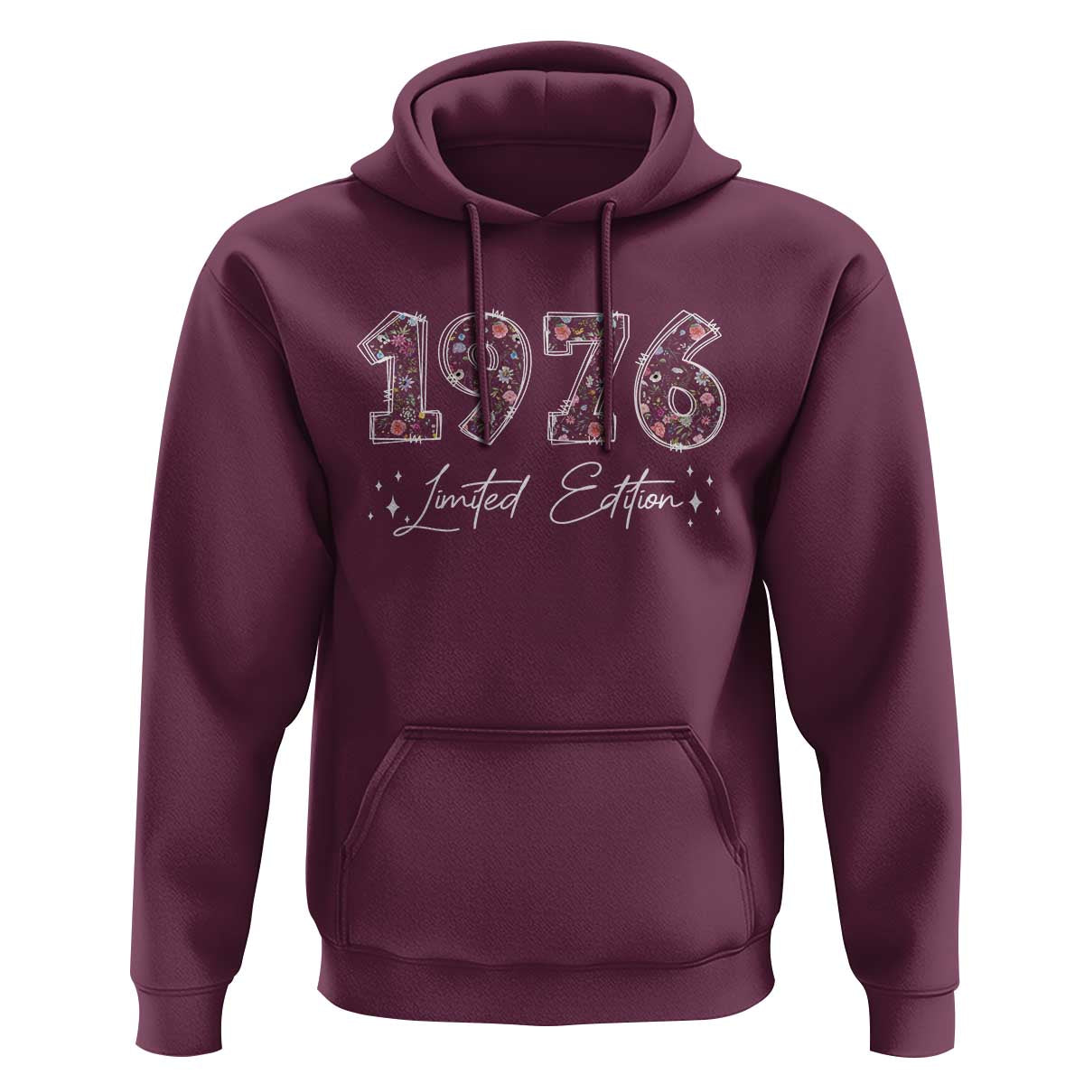 50th Birthday Hoodie Floral 1976 50 Year Old Birthday Gifts For Women