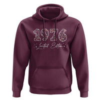 50th Birthday Hoodie Floral 1976 50 Year Old Birthday Gifts For Women