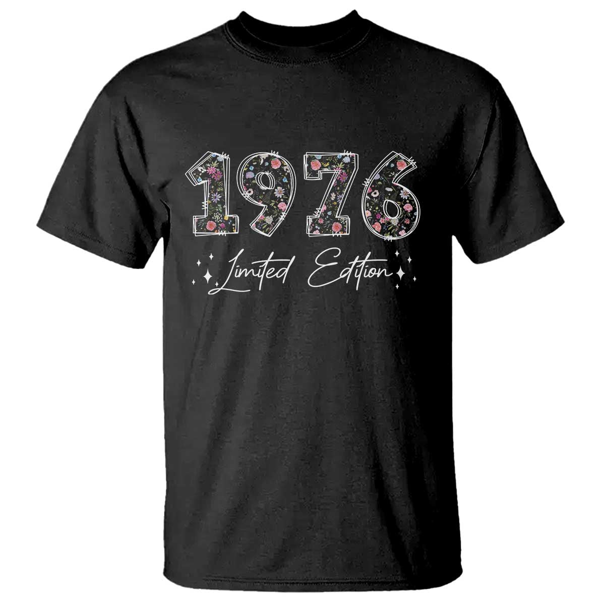 50th Birthday T Shirt Floral 1976 50 Year Old Birthday Gifts For Women
