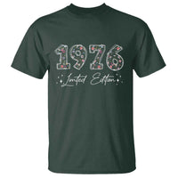50th Birthday T Shirt Floral 1976 50 Year Old Birthday Gifts For Women