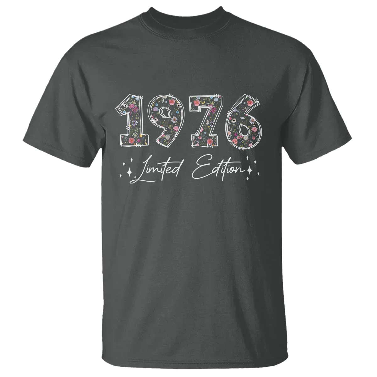 50th Birthday T Shirt Floral 1976 50 Year Old Birthday Gifts For Women