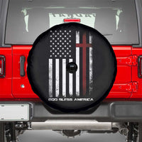 God Bless America Spare Tire Cover America Pride USA US Flag Patriotic 4th of July - Wonder Print Shop