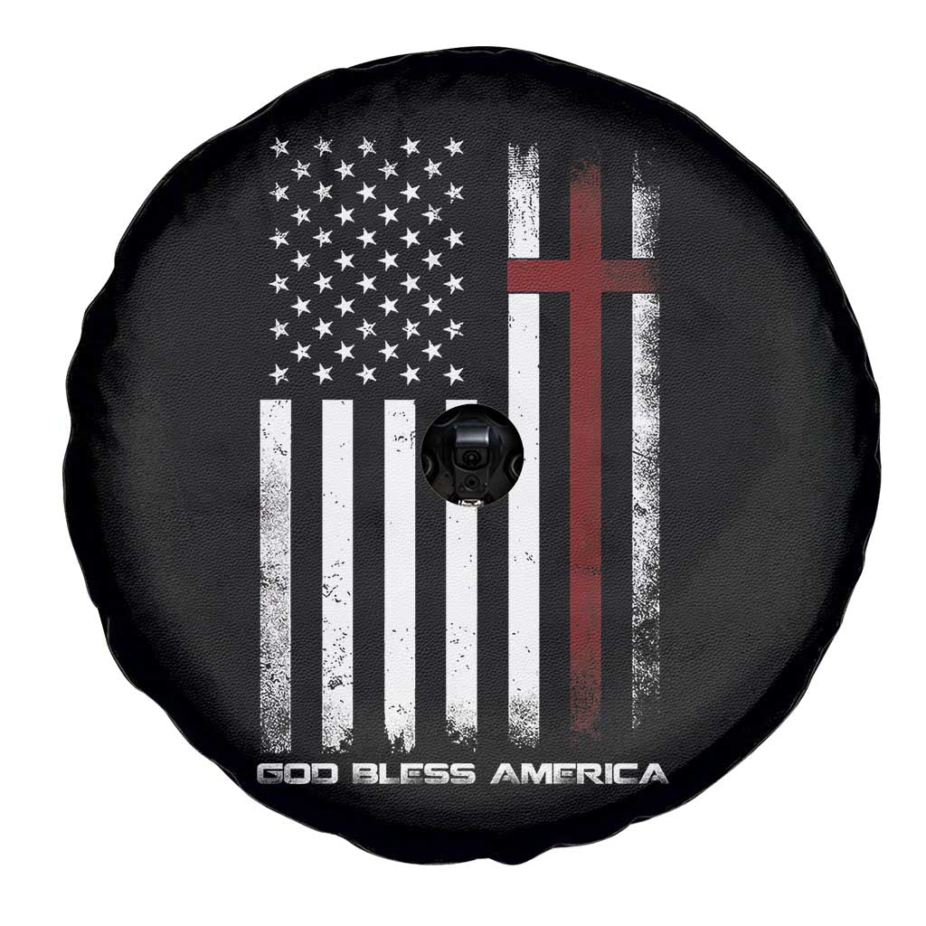 God Bless America Spare Tire Cover America Pride USA US Flag Patriotic 4th of July - Wonder Print Shop