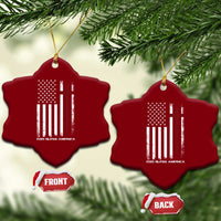 God Bless America Ceramic Ornament America Pride USA US Flag Patriotic 4th of July - Wonder Print Shop