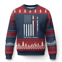 God Bless America Ugly Christmas Sweater America Pride USA US Flag Patriotic 4th of July - Wonder Print Shop