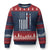 God Bless America Ugly Christmas Sweater America Pride USA US Flag Patriotic 4th of July - Wonder Print Shop