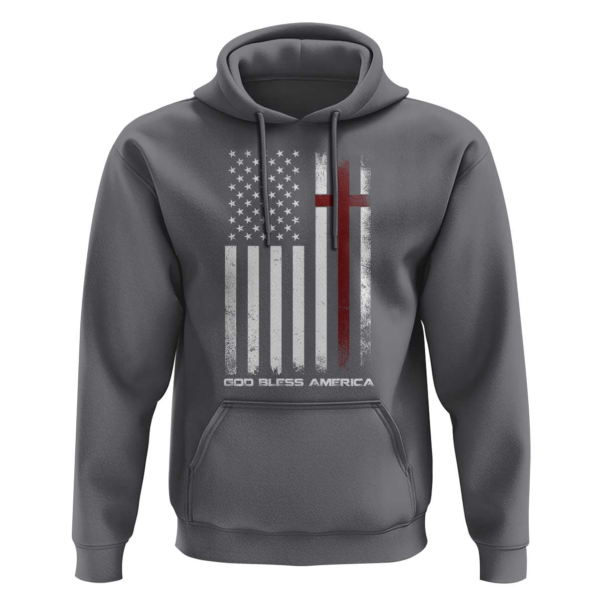 God Bless America Hoodie America Pride USA US Flag Patriotic 4th of July - Wonder Print Shop