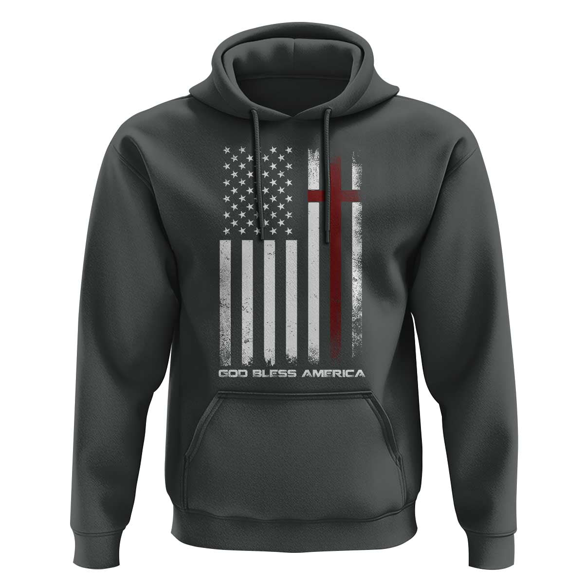 God Bless America Hoodie America Pride USA US Flag Patriotic 4th of July - Wonder Print Shop