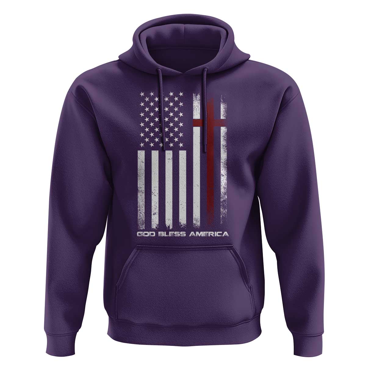 God Bless America Hoodie America Pride USA US Flag Patriotic 4th of July - Wonder Print Shop