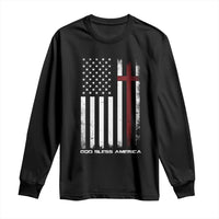 God Bless America Long Sleeve Shirt America Pride USA US Flag Patriotic 4th of July - Wonder Print Shop