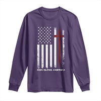 God Bless America Long Sleeve Shirt America Pride USA US Flag Patriotic 4th of July - Wonder Print Shop